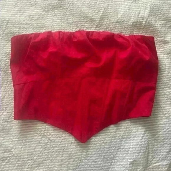 Princess Polly Tops - Princess Polly red corset top size 8